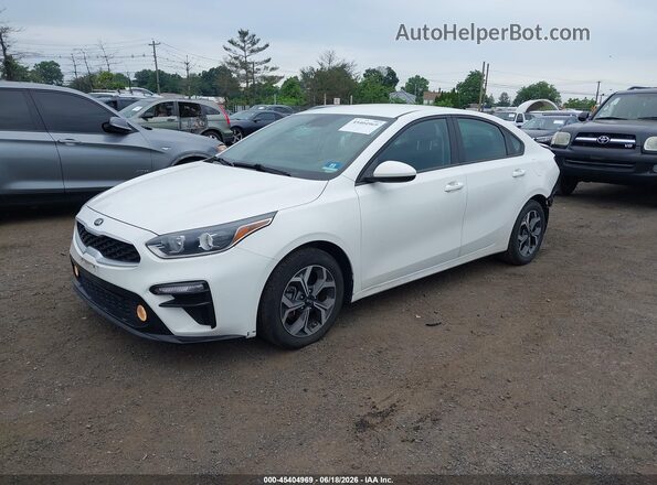 3KPF24ADXLE186249 2020 KIA FORTE White Vista tres cuartos delantera izquierda