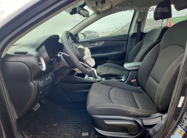 3KPF24ADXLE196960 2020 KIA FORTE Charcoal Front interior view