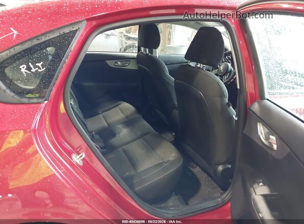 3KPF24ADXNE454042 2022 KIA FORTE Red Vista de la etiqueta del VIN