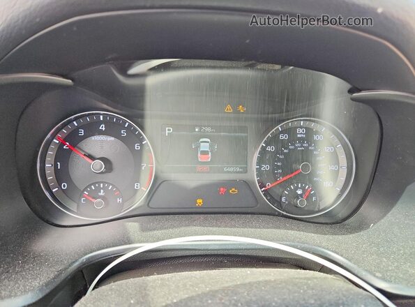 3KPF24ADXNE487039 2022 KIA FORTE White Instrument cluster view