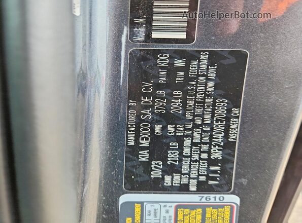 3KPF24ADXRE708693 2024 KIA FORTE Gray 