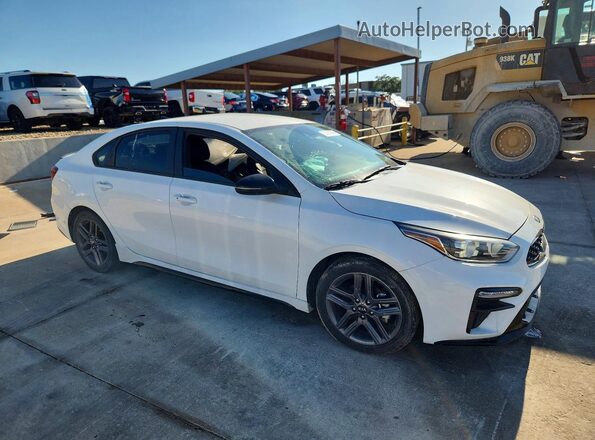 3KPF34AD0ME328090 2021 KIA FORTE White წინა მარჯვენა