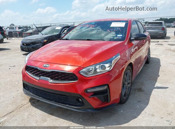 3KPF34AD0ME339977 2021 KIA FORTE Orange წინა მარცხენა ხედი სამი მეოთხედიდან