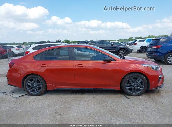 3KPF34AD0ME339977 2021 KIA FORTE Orange უკანა სალონის ხედი