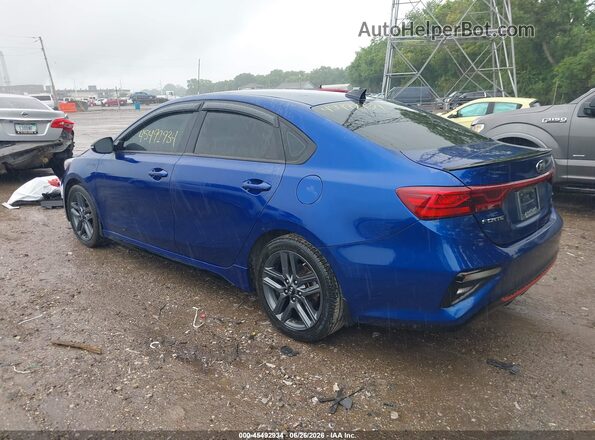 3KPF34AD1LE257206 2020 KIA FORTE Blue Trasero izquierdo