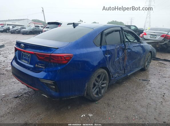 3KPF34AD1LE257206 2020 KIA FORTE Blue Trasero derecho