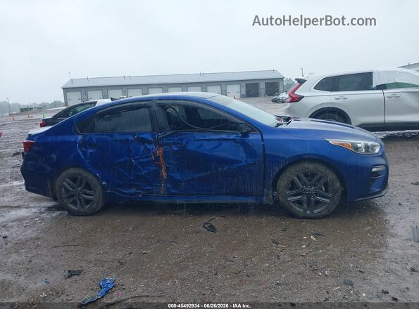 3KPF34AD1LE257206 2020 KIA FORTE Blue Vista interior trasera