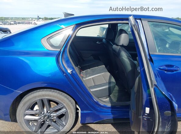 3KPF34AD1ME263749 2021 KIA FORTE Blue VIN կոդի պիտակի տեսք