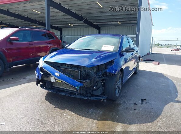 3KPF34AD1ME263749 2021 KIA FORTE Blue Դիմացի տեսք