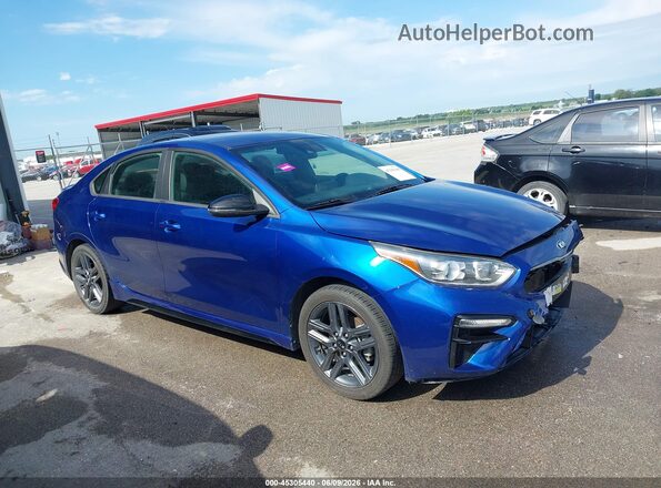 3KPF34AD1ME263749 2021 KIA FORTE Blue Սալոնի 360 աստիճան տեսք