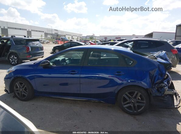 3KPF34AD1ME404576 2021 KIA FORTE Blue Widok wnętrza 360 stopni