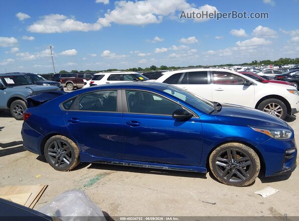 3KPF34AD1ME404576 2021 KIA FORTE Blue Widok wnętrza z tyłu