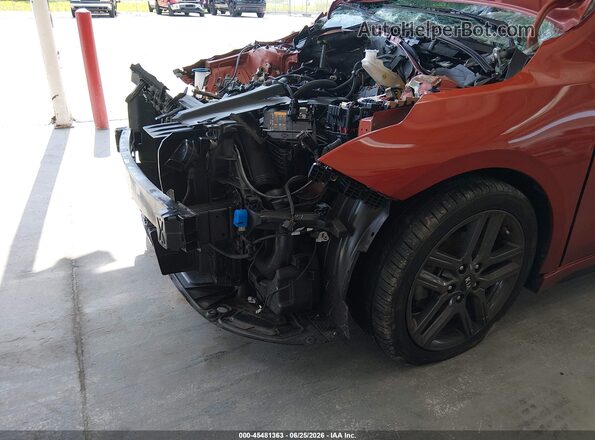 3KPF34AD2ME280088 2021 KIA FORTE Orange Вид спереду