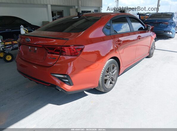 3KPF34AD2ME280088 2021 KIA FORTE Orange Задня права чверть