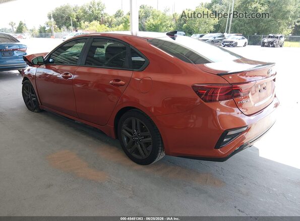 3KPF34AD2ME280088 2021 KIA FORTE Orange Задня ліва чверть