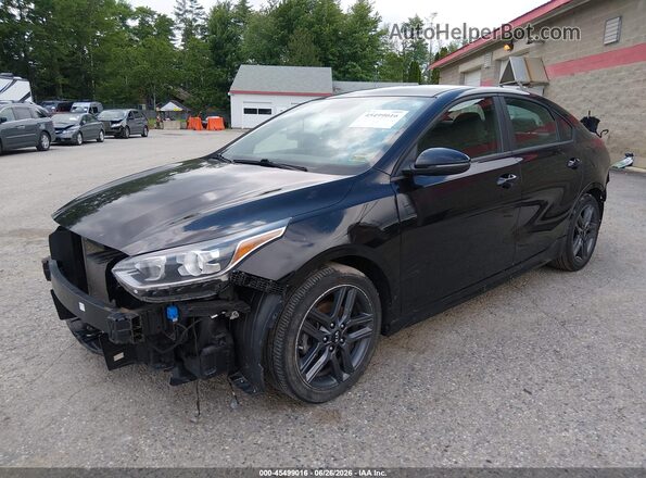 3KPF34AD2ME405946 2021 KIA FORTE Black Vista tres cuartos delantera izquierda