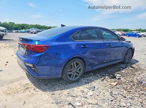 3KPF34AD4ME280643 2021 KIA FORTE Синий Задняя правая четверть