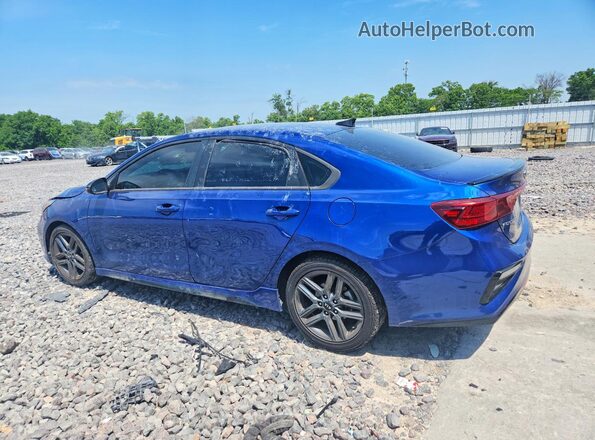 3KPF34AD4ME280643 2021 KIA FORTE Синий Задняя левая четверть