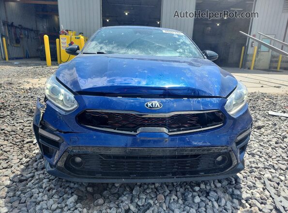 3KPF34AD4ME280643 2021 KIA FORTE Синий Вид спереди