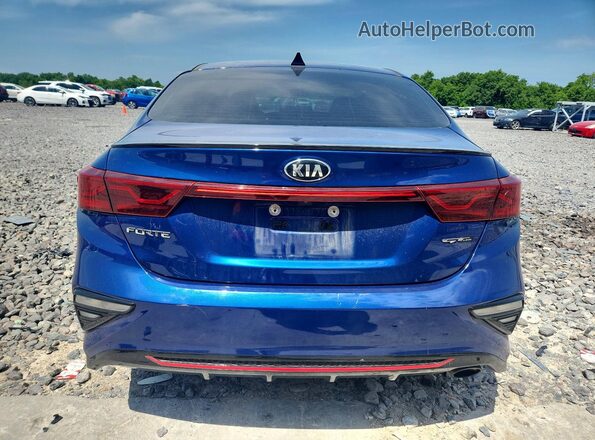 3KPF34AD4ME280643 2021 KIA FORTE Синий Вид сзади