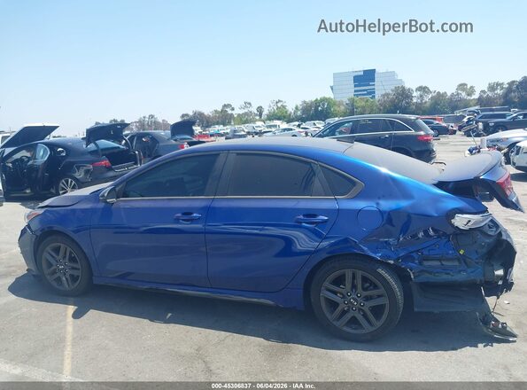 3KPF34AD4ME303712 2021 KIA FORTE Blue Widok wnętrza 360 stopni