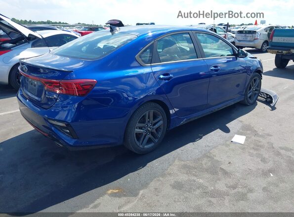 3KPF34AD4ME424062 2021 KIA FORTE Blue Задня права чверть