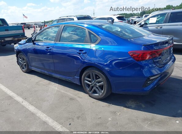 3KPF34AD4ME424062 2021 KIA FORTE Blue Задня ліва чверть