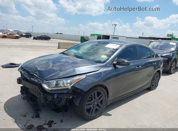 3KPF34AD5ME285513 2021 KIA FORTE Gray Front left