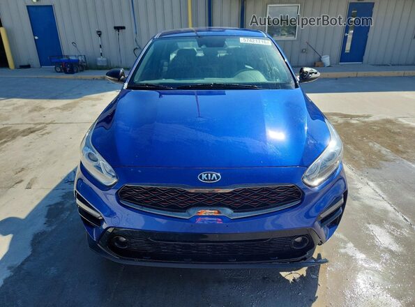 3KPF34AD5ME375325 2021 KIA FORTE Blue Front view