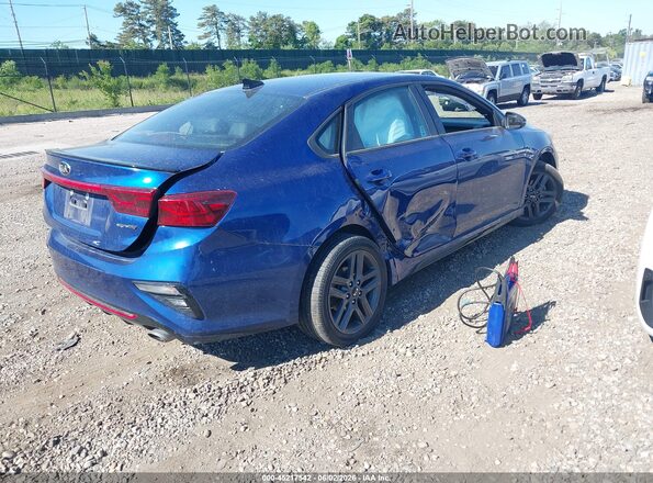 3KPF34AD6ME313819 2021 KIA FORTE Blue უკანა მარჯვენა