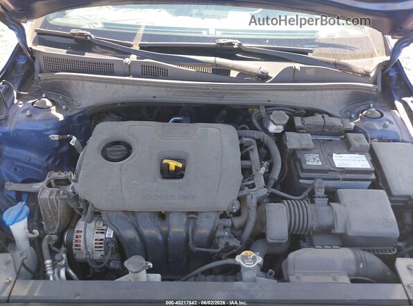 3KPF34AD6ME313819 2021 KIA FORTE Blue უკანა ხედი