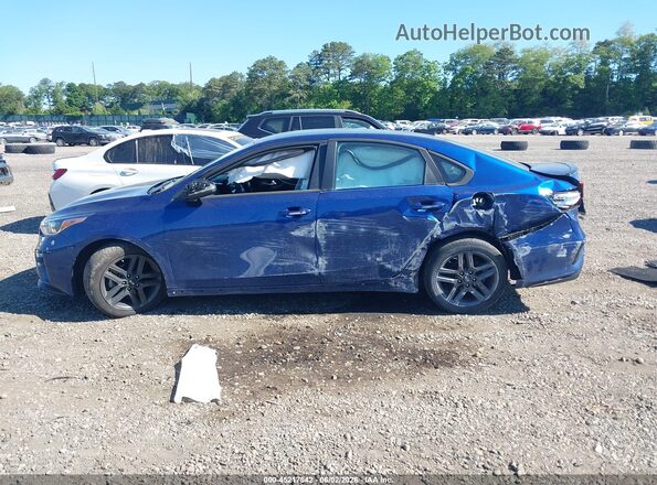 3KPF34AD6ME313819 2021 KIA FORTE Blue სალონის 360-გრადუსიანი ხედი