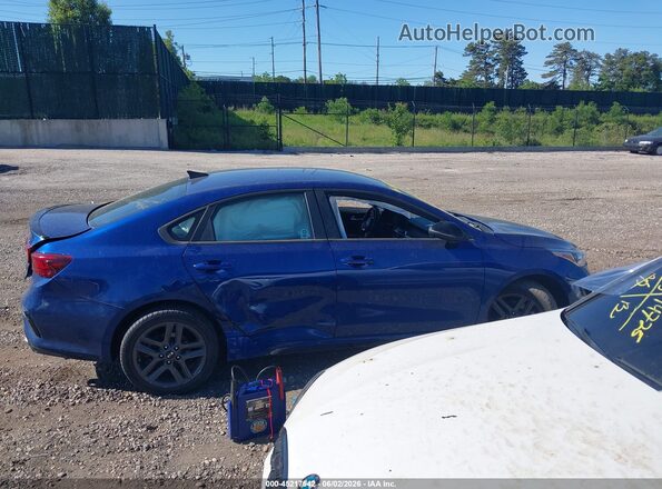 3KPF34AD6ME313819 2021 KIA FORTE Blue უკანა სალონის ხედი