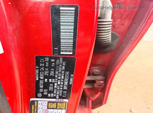 3KPF34AD7KE013140 2019 KIA FORTE Красный Вид подкапотного пространства