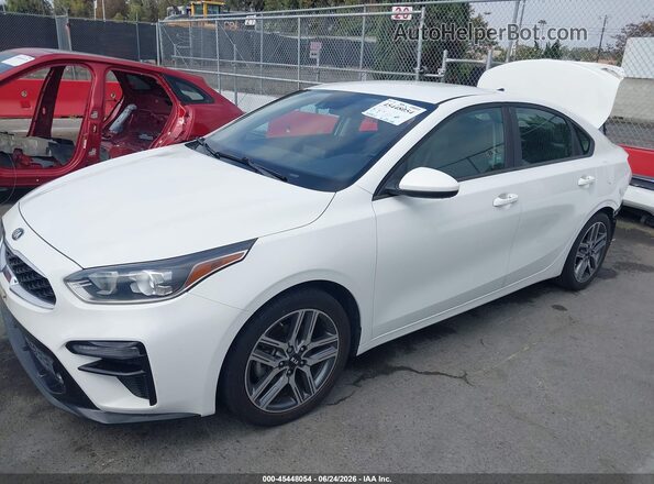3KPF34AD7KE013395 2019 KIA FORTE White Передня ліва чверть