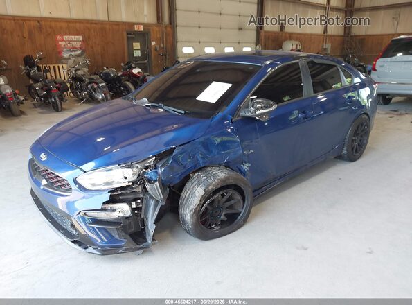 3KPF34AD7LE163508 2020 KIA FORTE Blue Передня ліва чверть