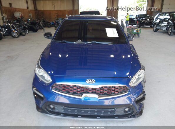 3KPF34AD7LE163508 2020 KIA FORTE Blue Вид щитка приладів