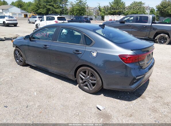 3KPF34AD9ME333532 2021 KIA FORTE Gray Trasero izquierdo