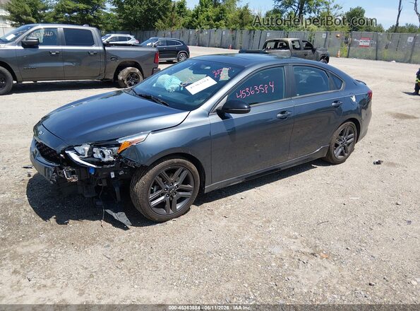 3KPF34AD9ME333532 2021 KIA FORTE Gray Vista tres cuartos delantera izquierda