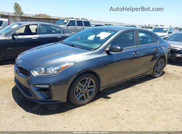 3KPF34AD9ME392788 2021 KIA FORTE Gray 