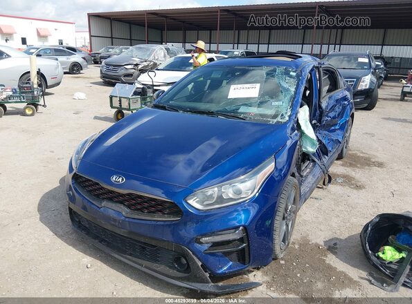 3KPF34ADXLE248973 2020 KIA FORTE Blue წინა მარცხენა ხედი სამი მეოთხედიდან
