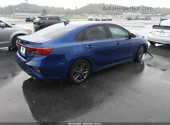 3KPF34ADXME400865 2021 KIA FORTE Blue Vista tres cuartos delantera izquierda