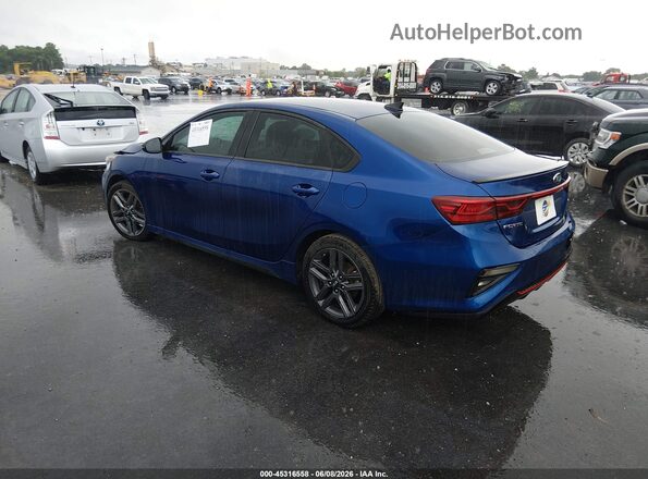 3KPF34ADXME400865 2021 KIA FORTE Blue Trasero izquierdo