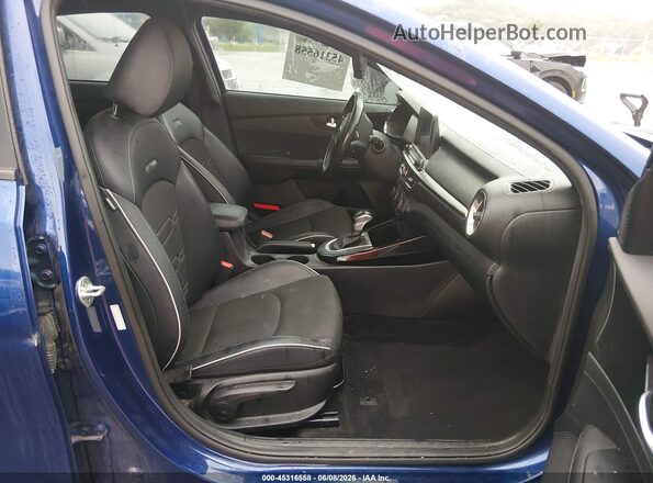 3KPF34ADXME400865 2021 KIA FORTE Blue Vista interior delantera