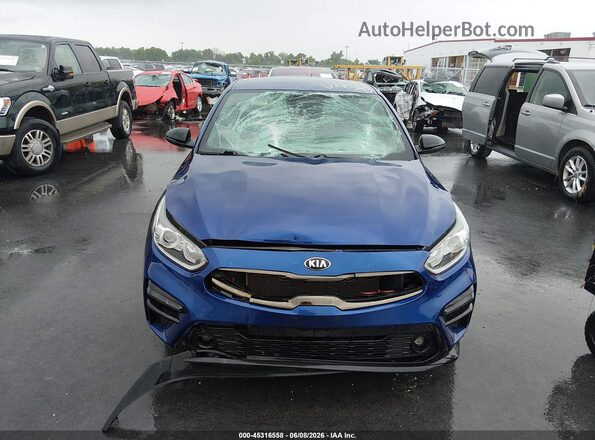 3KPF34ADXME400865 2021 KIA FORTE Blue Vista del cuadro de instrumentos