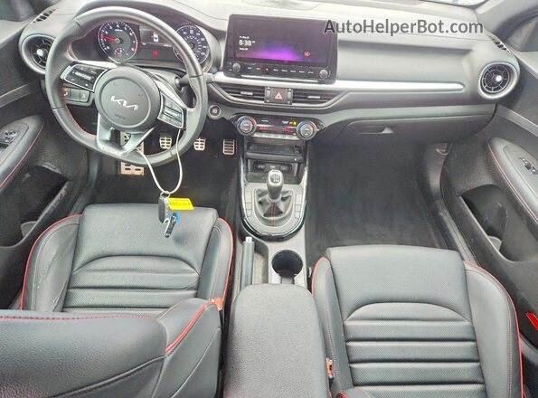 3KPF44AC0PE630312 2023 KIA FORTE Blue Dashboard view