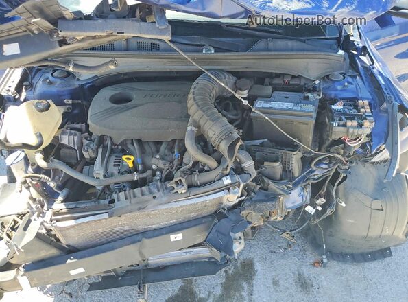 3KPF44AC1LE193981 2020 KIA FORTE Blue Vista interior trasera