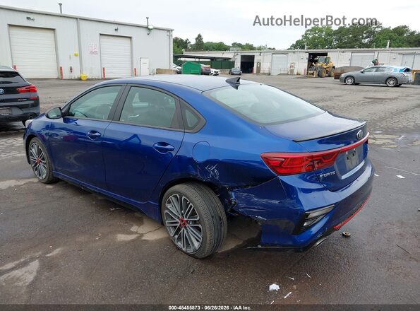 3KPF44AC1ME272973 2021 KIA FORTE Blue Tył lewy