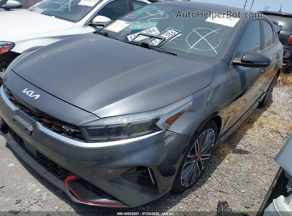 3KPF44AC1NE484077 2022 KIA FORTE Gray Vista tres cuartos delantera izquierda