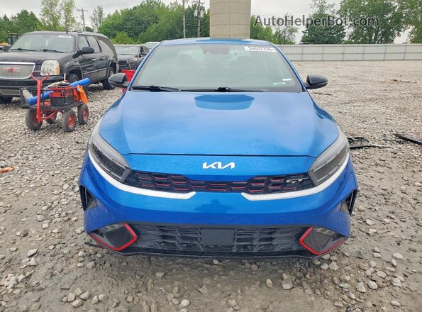 3KPF44AC2NE467918 2022 KIA FORTE Blue Widok z przodu